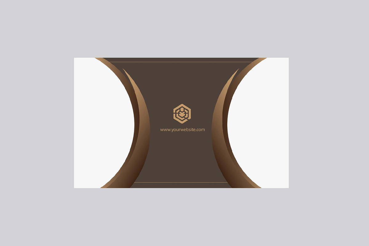 Business Card minimalist Brown, a Business Card Template by dulchaer29 (Photo 3 of 3)