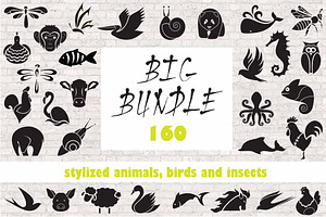 Logo Animals, Birds And Insects.