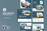 Real Estate Instagram Post Template, a Social Media Template by Spark_Creative (Thumbnail 1 of 3)