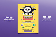 Trick or Treat Party Flyer Template, a Flyer Template by Tiptop Graphic (Thumbnail 1 of 5)