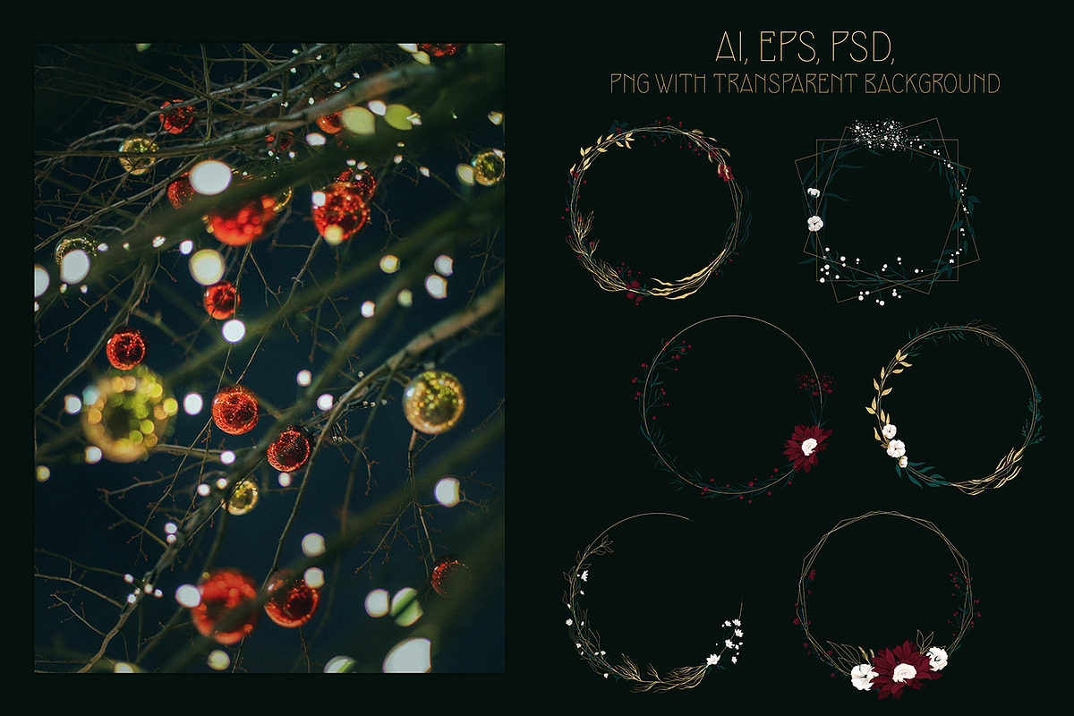 Elegant Vector Christmas, an Object Graphic by HmarkaShop (Photo 5 of 7)