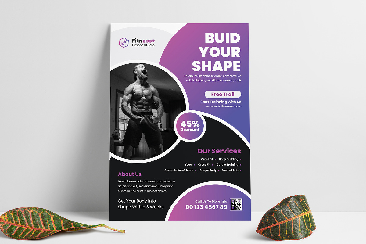 Fitness and Exercise Flyer, a Flyer Template by Pixelpick (Photo 4 of 4)