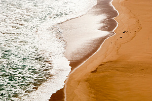 Beach Sand Waves Background, a Nature Photo by THP Creative