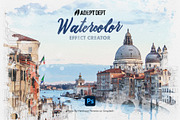 Watercolor Effect Photoshop Creator, a Templates & Theme by AdeptDept (Thumbnail 1 of 10)