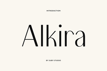 Alkira Elegant Typeface, a Sans Serif Font by Suby Studio