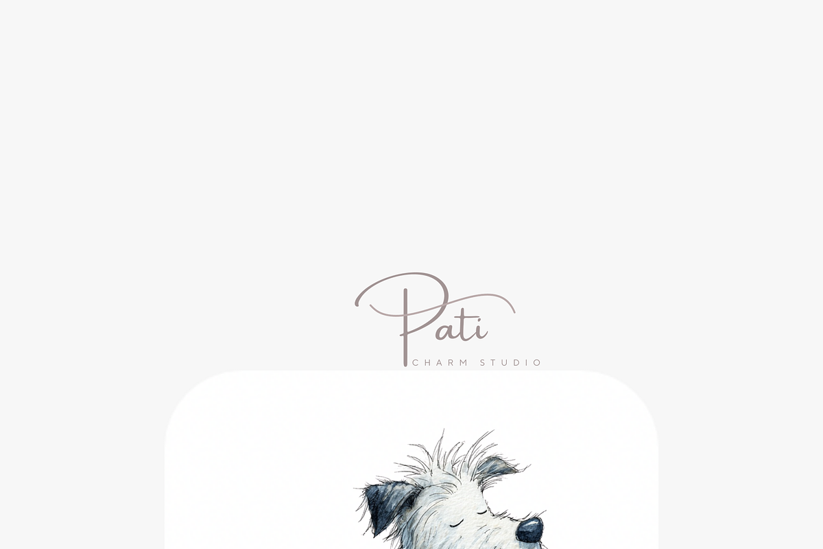 20 Whimsical Cat and Dog PNG Clipart, an Animal Illustration by Pati Charm Studio (Photo 6 of 8)