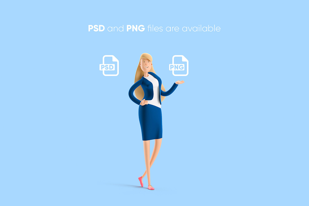 Businesswoman Emma Set, a Characters & Person 3D Model by Best Pixels™ (Photo 4 of 6)