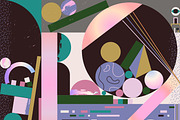 Vector Abstract Composition, an Illustration by OLLYSWEATSHIRT DSGN INC. (Thumbnail 1 of 4)