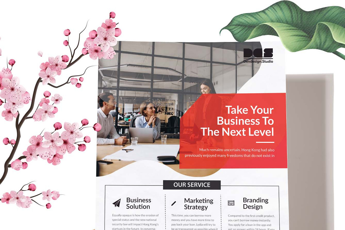 Dev Corporate Business Flyer solutio, a Flyer Template by litoondev (Photo 2 of 2)
