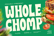 WHOLE CHOMP – Bold Display Font, a Sans Serif Font by decographstud (Thumbnail 1 of 8)