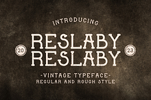 Reslaby - Vintage Slab Serif Font