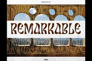 Berbanya - Funky Psychedelic Font, a Serif Font by Lurinzu Studios (Thumbnail 9 of 11)