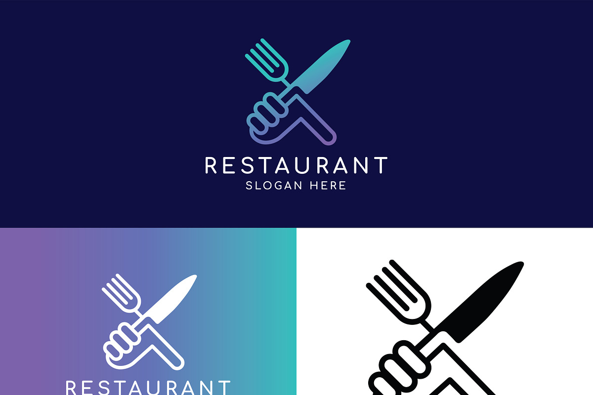 Modern Colorful Restaurant Logo, a Branding & Logo Template by HueNestify (Photo 2 of 3)