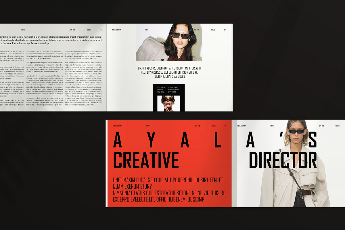 Modern Magazine Landscape Template, a Magazine Template by ArtisanaAura (Photo 14 of 20)