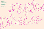 CS Sandra Dashed, a Script Font by Craft Supply Co. (Thumbnail 7 of 8)