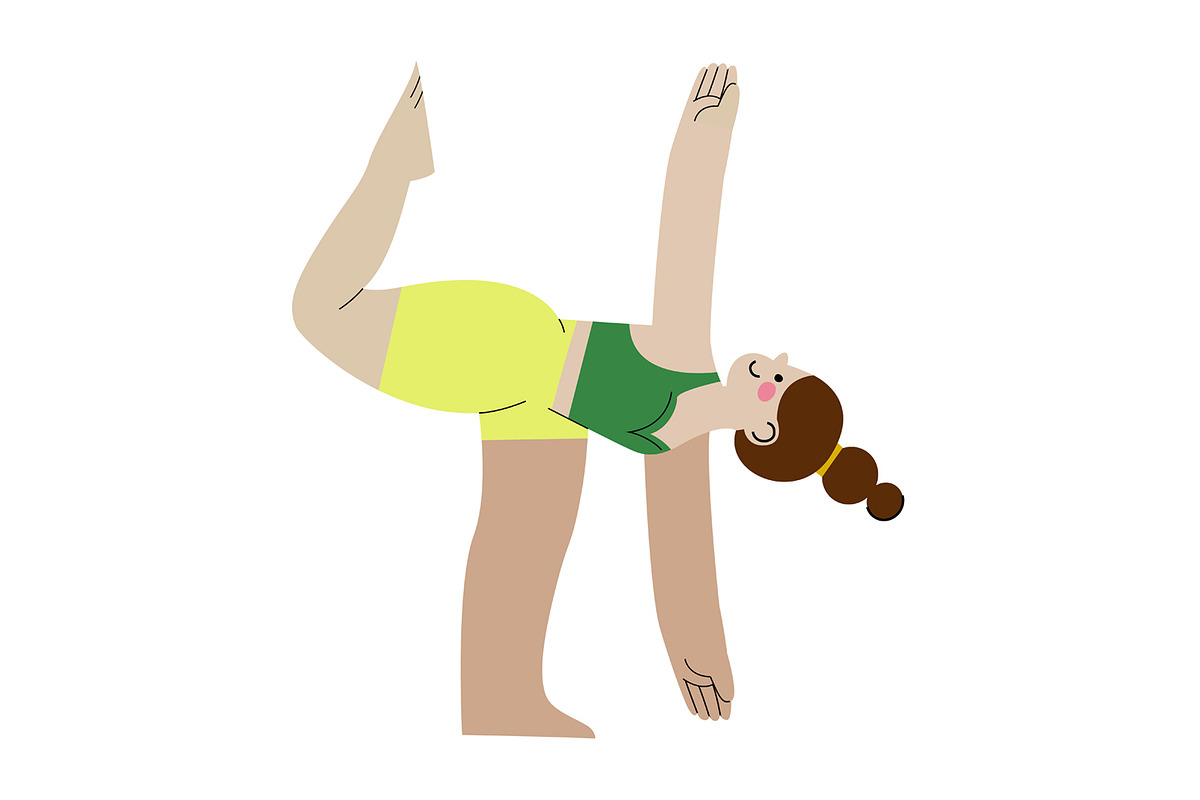 Yoga Poses Girls Fitness Woman, an Object Graphic by the_myro (Photo 5 of 9)