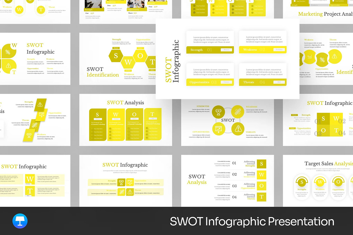 SWOT Infographic Keynote