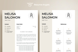 Resume Template 1, 2 Page Rome