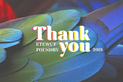 Etewut typeface, a Serif Font by Etewut (Thumbnail 10 of 10)