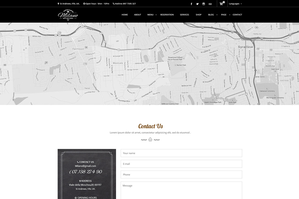 Milano - PSD Template for Bakery, a Websites & App Template by Digipieces (Photo 12 of 16)