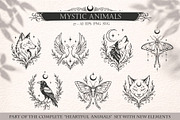 Mystic Animals & Celestial Bundle, an Animal Illustration by Christine Krahl (Thumbnail 1 of 17)