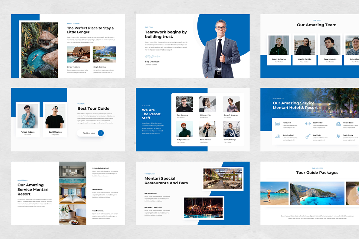 Mentari Hotel & Resort Google Slide, a Presentation Template by Biwarastudio (Photo 3 of 5)