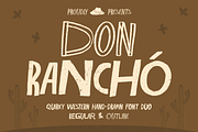 Don Rancho - Quirky Western Font Duo, a Sans Serif Font by agnyhasyastudio (Thumbnail 1 of 20)