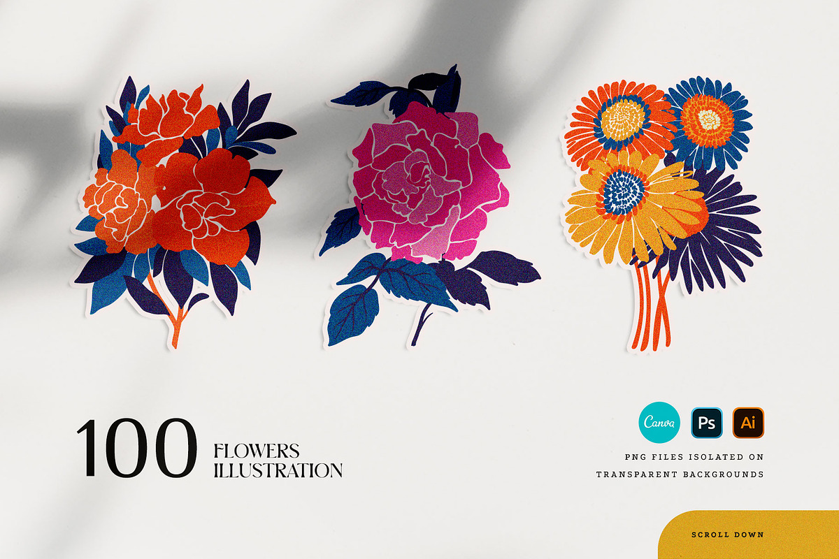 Floral - Poster Builder, a Texture Illustration by KetteCreate (Photo 10 of 17)
