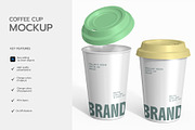 Takeaway Paper Coffee Cup Mockup PSD, a Product Mockup by graphypix (Thumbnail 2 of 4)
