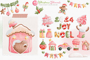 Charming Pink Christmas Watercolor, a Seasonal Illustration by Apixsala (Thumbnail 3 of 5)