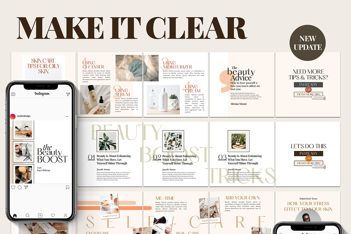 Instagram Beauty Advisor CANVA, a Social Media Template by Analogi Studio