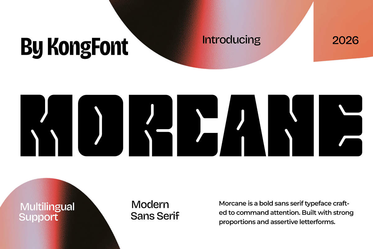 Morcane - Modern Sans Serif Font, a Sans Serif Font by overlaytemplates (Photo 1 of 5)