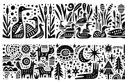 Vintage Dinosaur Folk Art, a Decorative Illustration by devastd (Thumbnail 5 of 28)