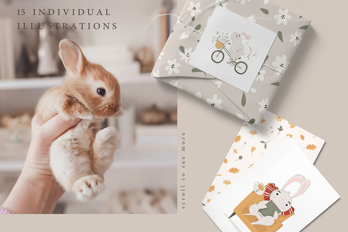 2023 rabbit calendar - 4 templates, a Stationery Template by Cute vector (Photo 6 of 10)