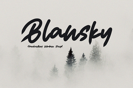 Blansky - Handwritting Font