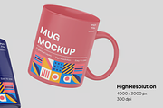 Mug Mockup - Multiple Views, a Cups & Container Mockup by graphicsauce (Thumbnail 3 of 4)
