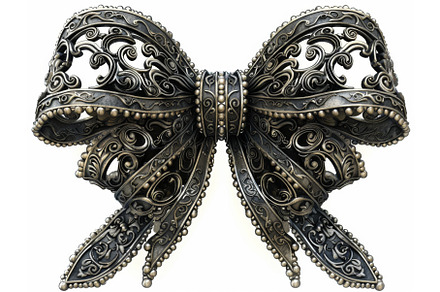 Ornate Brass Bow with Intricate, an Illustration by tilialucida