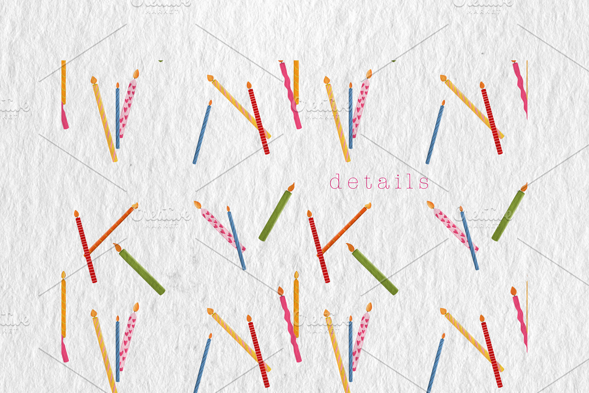 Dopamine Cakes Seamless Pattern Set, a Food Illustration by Oleksandra Illustrates (Photo 12 of 14)