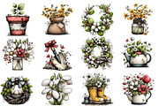 Watercolor Spring Gardening Clipart, an Illustration by Designworld (Thumbnail 3 of 4)