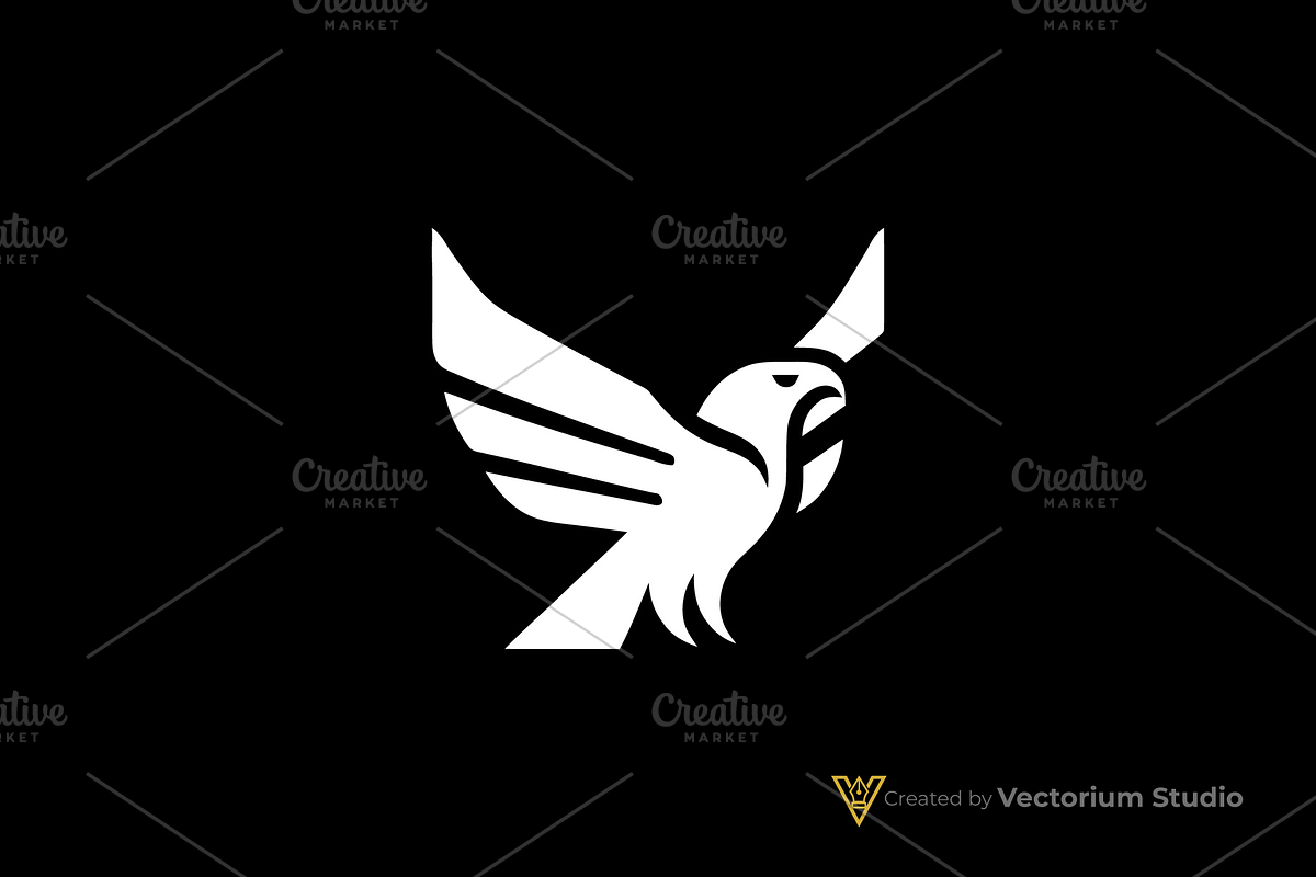 Geometric Eagle Flying Bird Logo, a Branding & Logo Template by Vectorium Studio (Photo 5 of 5)