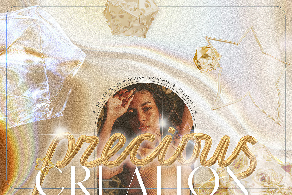 -25% BUNDLE Backgrounds & 3D Shapes, an Object Graphic by Cat In Colour (Photo 2 of 32)