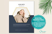Digital Marketing Resume Template, a Resume Template by Stanin Studio (Thumbnail 1 of 10)