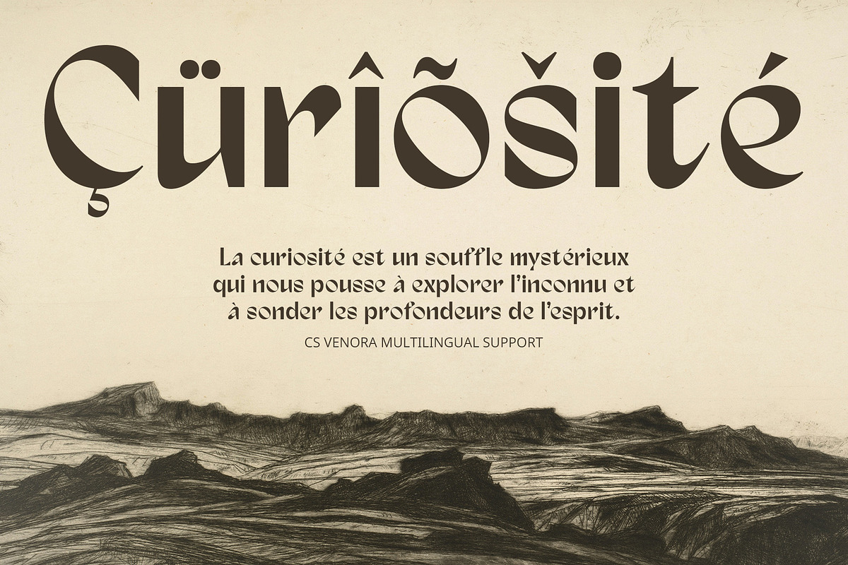 CS Venora – Classic Font, a Sans Serif Font by Craft Supply Co. (Photo 5 of 8)