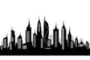 City Skyline Silhouette Bundle, an Illustration by jahid234 (Thumbnail 2 of 41)
