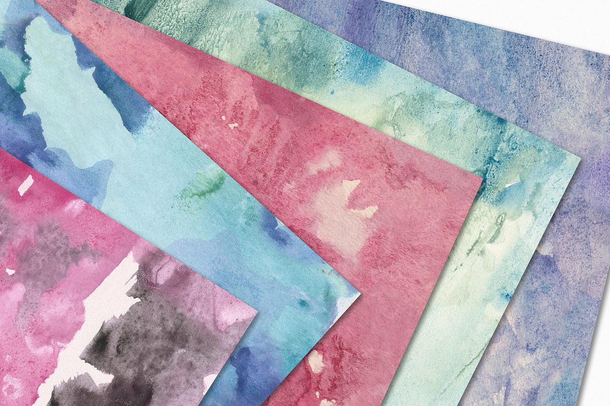 Seamless Watercolor Textures, a Texture Graphic by CatJello Graphics (Photo 4 of 20)