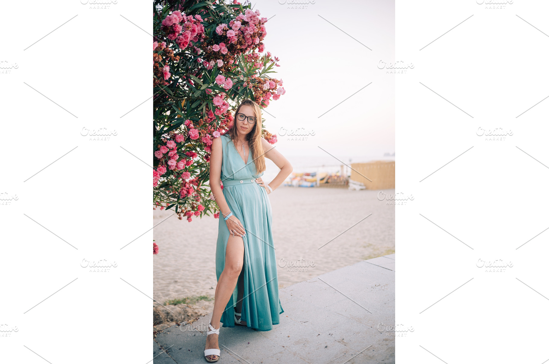Elegant Woman Posing with Pink, a Person Photo by Jan Jack Russo Media
