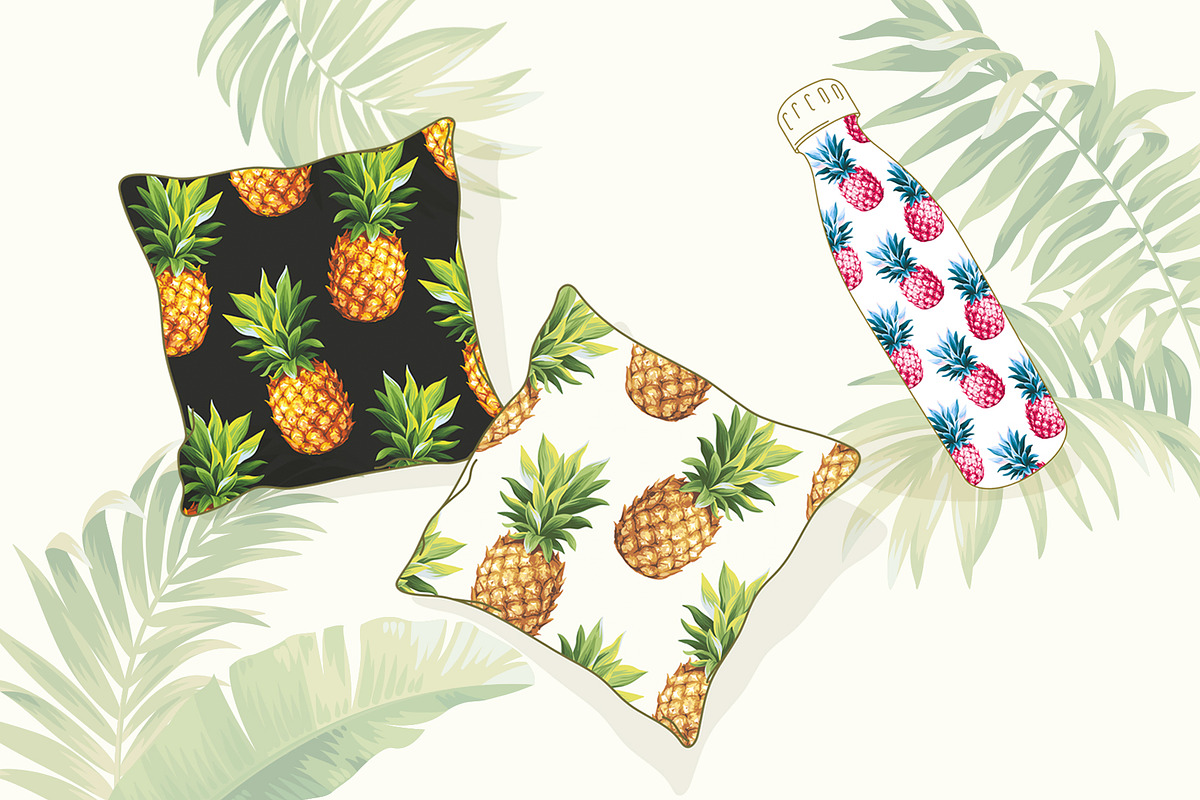 Pattern with pineapples., a Pattern Graphic by Anna Smirnova (Photo 3 of 3)