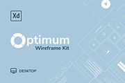 Optimum Wireframe Kit - Desktop, a Wireframe Template by Kevin H. Design (Thumbnail 1 of 7)