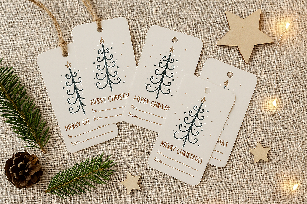 Christmas tag / nordic minimal tags, a Card Template by KimitahDesign (Photo 5 of 7)