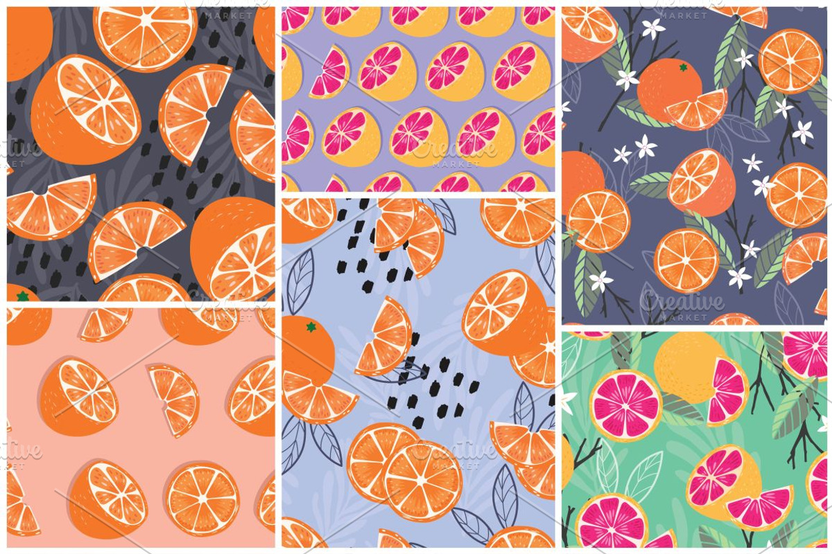55 Tropical Fruit Seamless Patterns, a Pattern Graphic by Blue Lela Design (Photo 9 of 15)